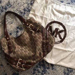 Michael Kors monogram canvas shoulder bag bag